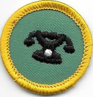HIKER CHEESECLOTH BACK GIRL SCOUT CADETTE BADGE 