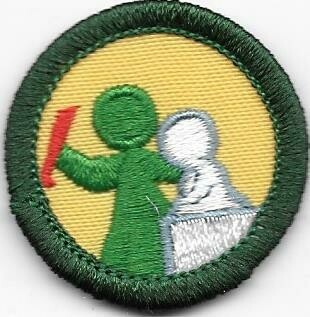Retired Girl Scouts Junior Badge Patch~2000-2011~Visual Arts 
