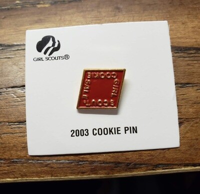 2003 Red Metal Cookie Pin