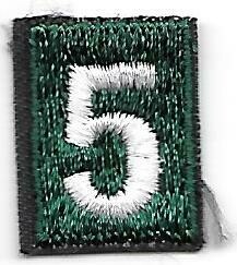 Green Number 5, Color: Dark Green