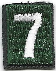 Green Number 7, Color: Dark Green