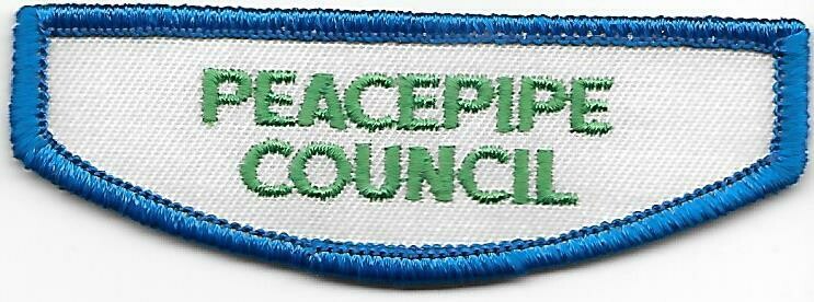 Peacepipe Council Jr/C/S/A ID strip 1980-2013