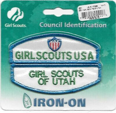 NIP Girl Scouts of Utah Jr/C/S/A ID strip 1980-2013