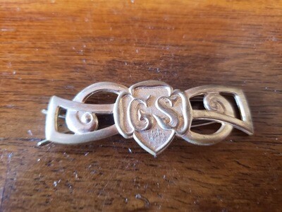 GS Barrette Gold Plated 1953-1957