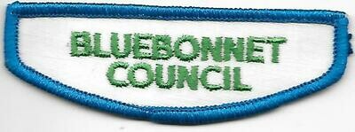 Bluebonnet Council Jr/C/S/A ID strip 1980-2013