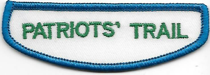Patriots&#39; Trail Jr/C/S/A ID strip 1980-2013