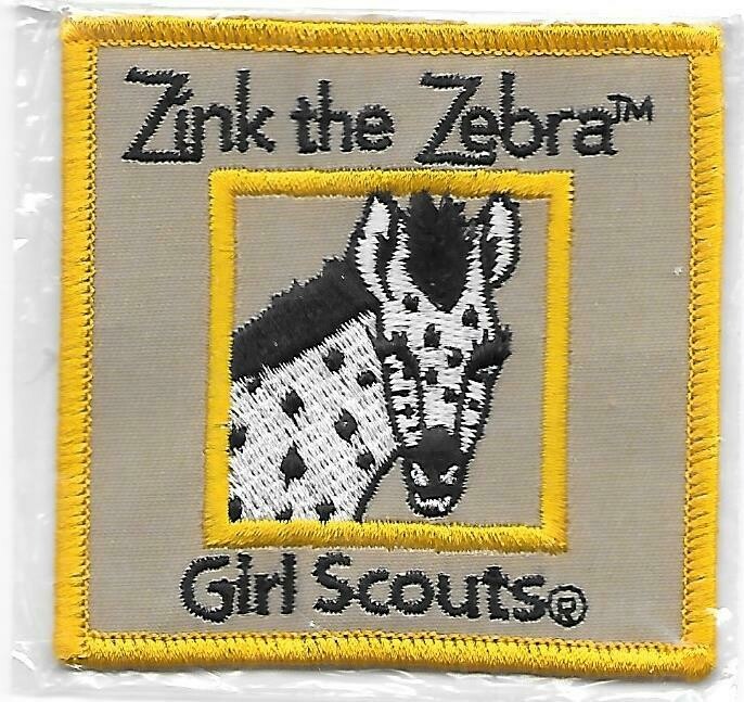 Zinc the Zebra yellow border program patch