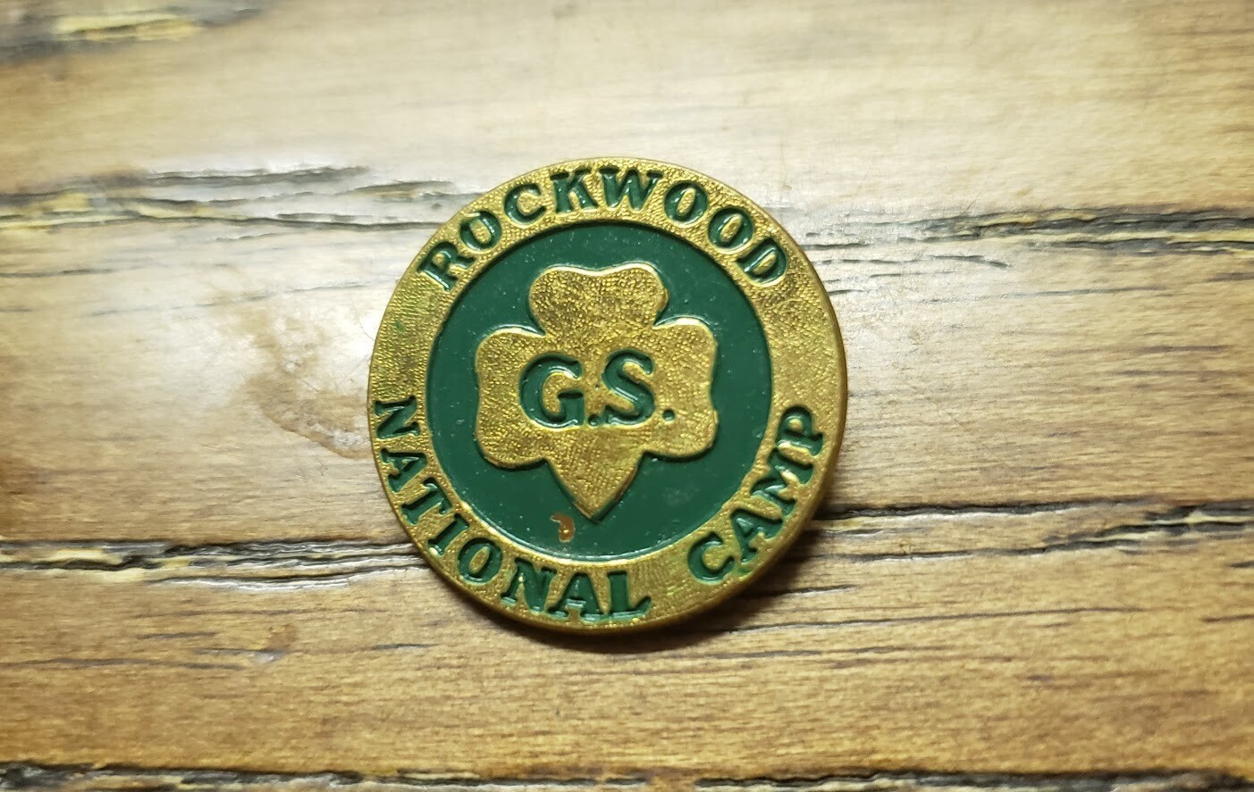 Rockwood National Camp Pin (large--1 in diameter)