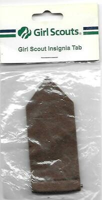 Brownie Girl Scout Felt Insignia Tab (NIP)