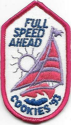 Base Patch Full Steam Ahead (pink sails) Cookies 1993---ABC
