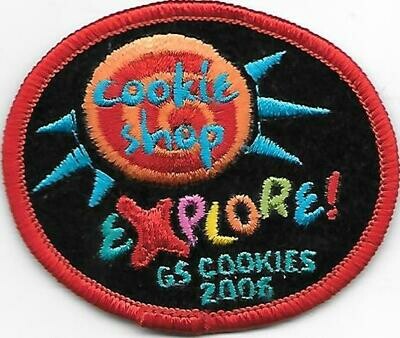 Cookie Shop patch Explore GS Cookies 2006 ABC