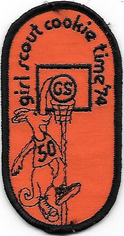 50 Girl Scout Cookie Time 1974 (maybe error patch?) Burry Baker