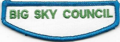 Big Sky Council Jr/C/S/A ID strip 1980-2013