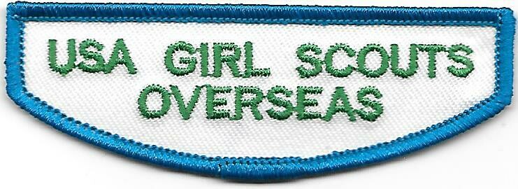 USA Girl Scouts Overseas Jr/C/S/A ID strip 2008-2013