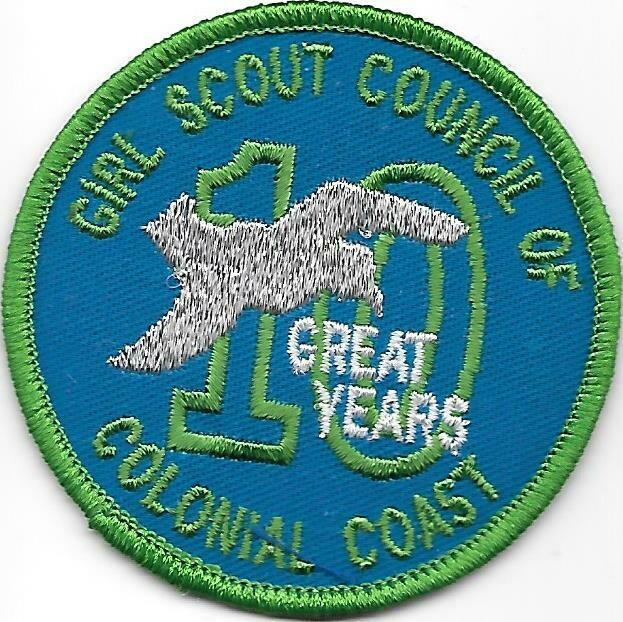 Vintage Colonial Coast GSC 10th Anniversary council patch