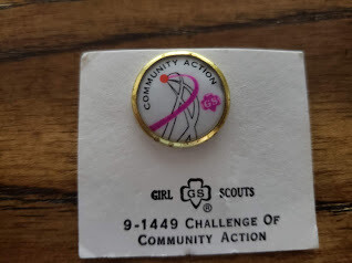 Cadette Community Action Challenge Pin 1972-1980