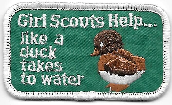 Girl Scouts Help....like a duck takes to water