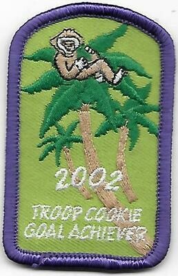 Troop Goal Achiever (dark purple border) 2002 Little Brownie Bakers