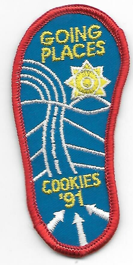 Base Patch 1 (foot shape) Going Places Cookies 1991 ABC