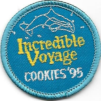 Base Patch 1 (round turquoise background) 1995 Little Brownie Bakers