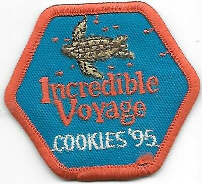 Base Patch 2 (hexagon with sea turtle) 1995 Little Brownie Bakers