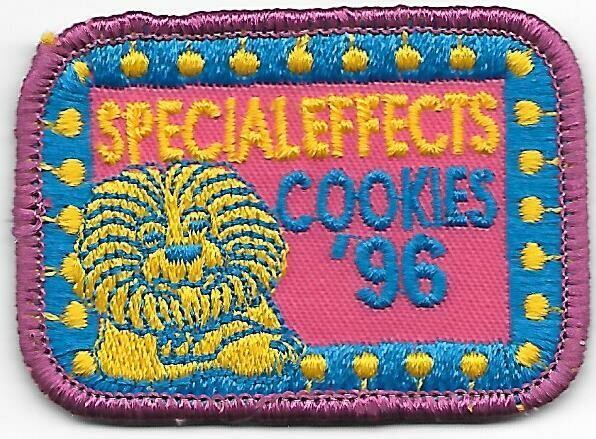 Base Patch 2 (rectangle dark pink background) Special Effects 1996  Little Brownie Bakers