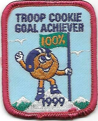 Troop Goal Achiever (turquoise background) Take it to the Top 1999 Little Brownie Bakers