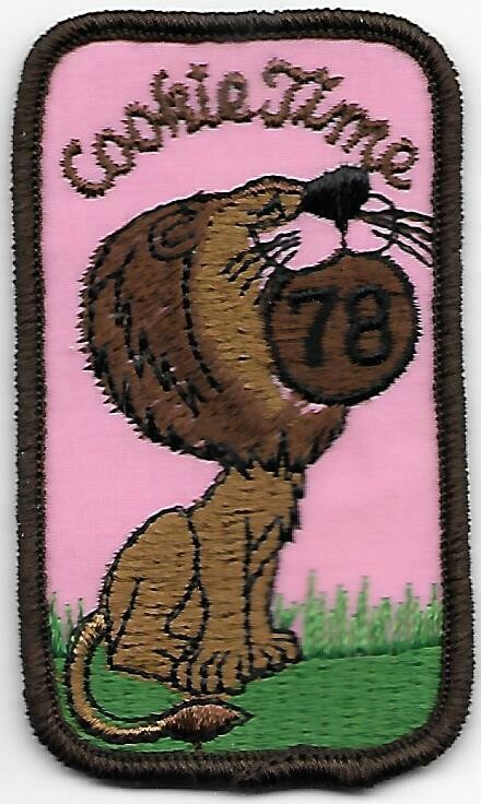 Base Patch Cookie Time (bright pink background) 1978 Burry Foods