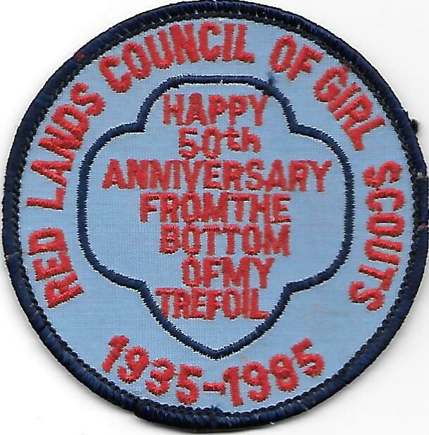 Red Lands Council of GS 50th anniversary council patch (OK)