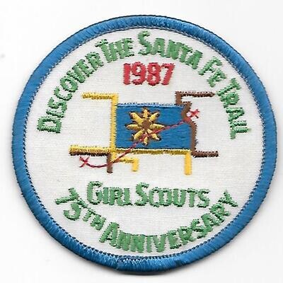 75th Anniversary Patch Santa Fe Trail council
