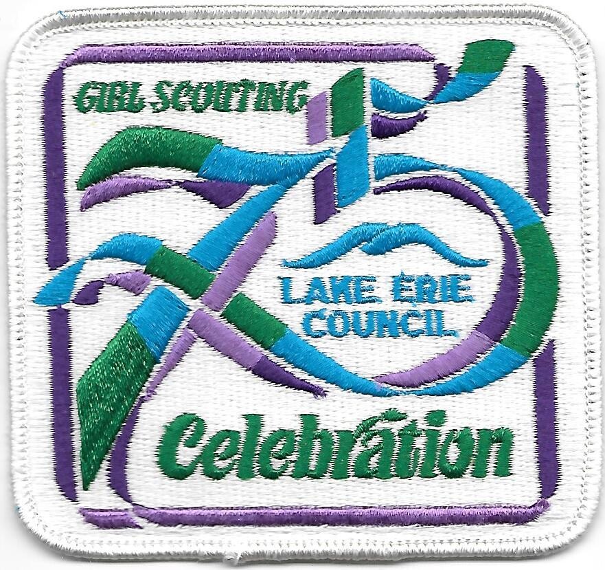 75th Anniversary Patch Lake Erie council