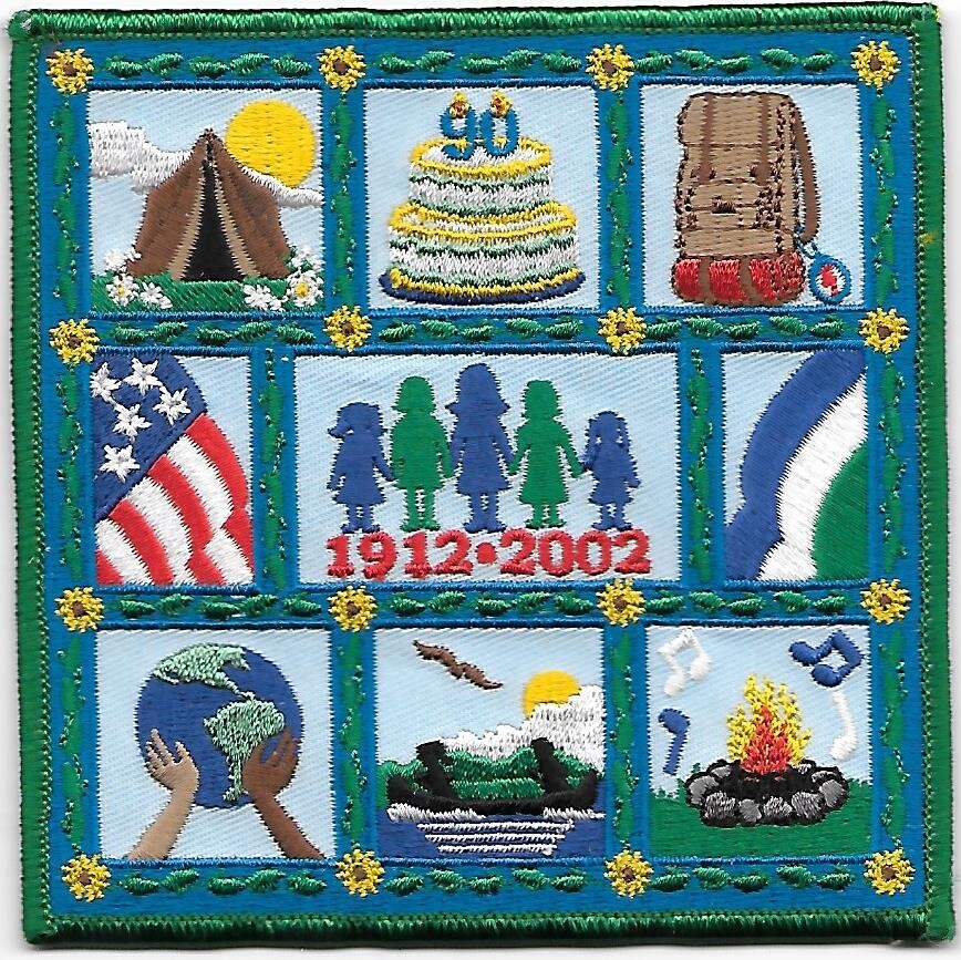 90th Anniversary generic quilt patch