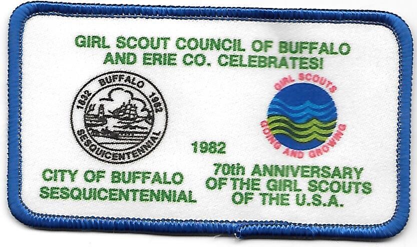 70th Anniversary Patch Buffalo and Erie County NY