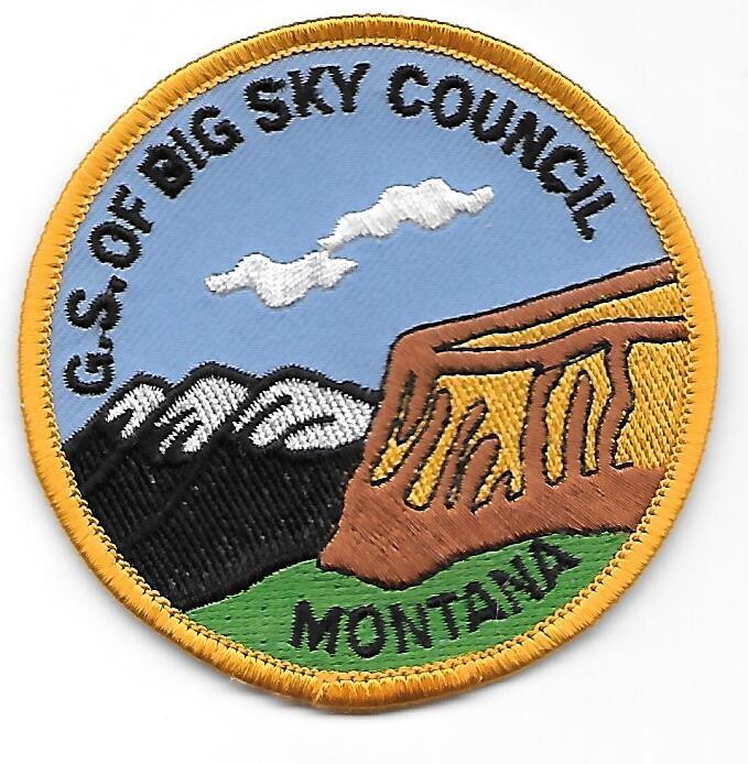 Big Sky Council (G.S.)  council patch (Montana)