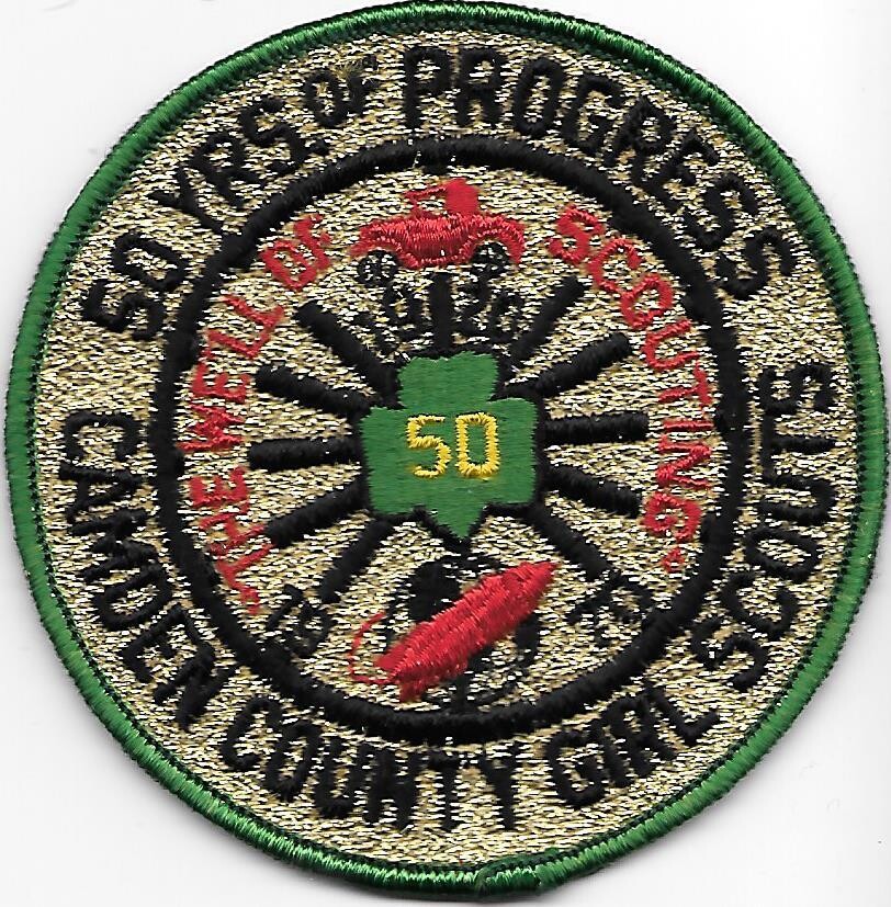 Camden County GS 50th anniversary council patch (NY)