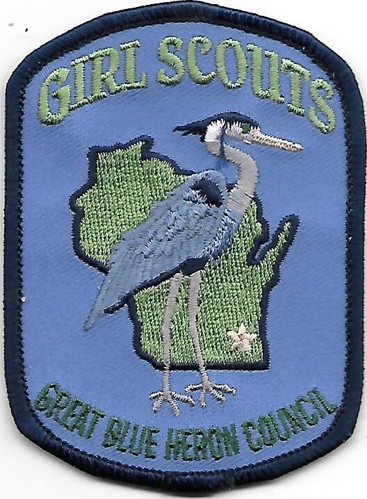 Great Blue Heron Council (GS) council patch (WI)