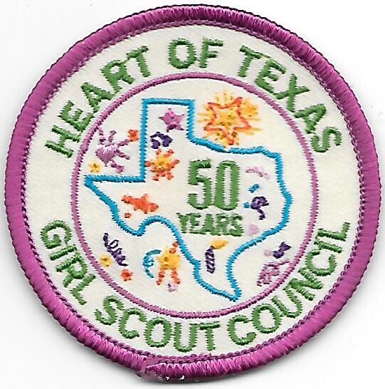 Heart of Texas GSC 50th aanniversary council patch (Tx)
