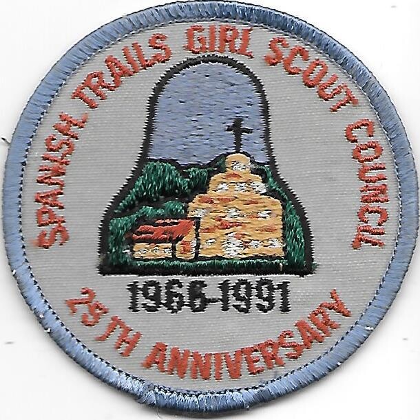 Spanish Trails GSC 25th anniversary council patch (CA)