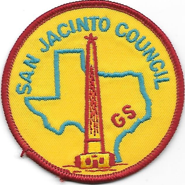 San Jacinto Council GS council patch (Tx)