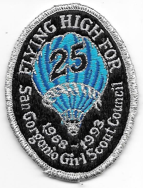 San Gorgonio GSC 25th anniversary council patch (CA)