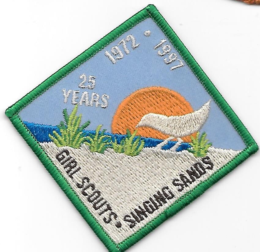Singing Sands GSC 25th anniversary council patch (IN)