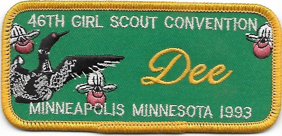 46th Convention Name Tag Patch 1993 (Dee)