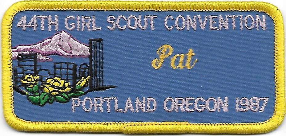 44th Convention Name Tag Patch 1987 (Pat)