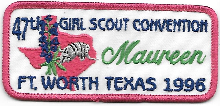 47th Convention Name Tag Patch 1996 (Maureen)