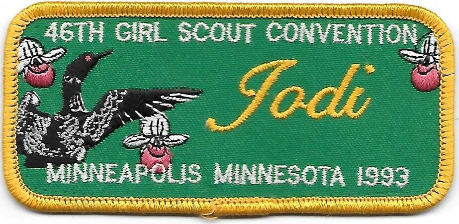 46th Convention Name Tag Patch 1993 (Jodi)