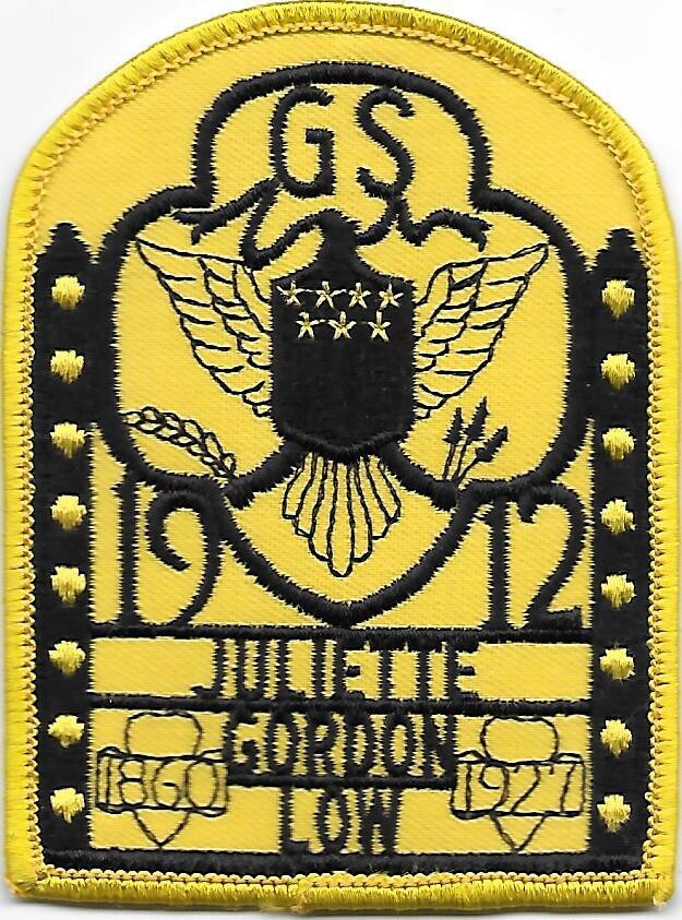 Birthplace patch (yellow background arch)