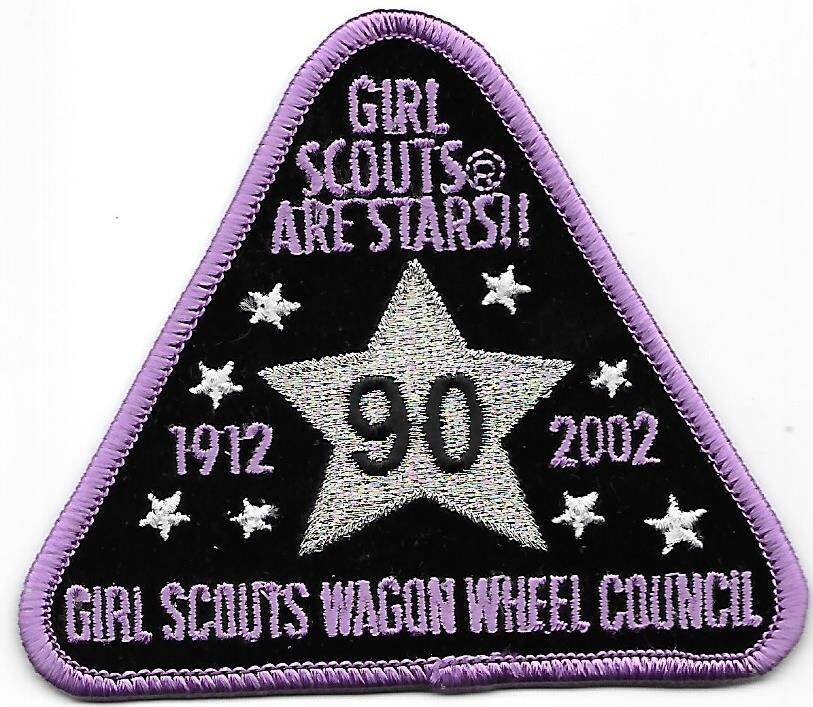 90th Anniversary patch Wagon Wheel council