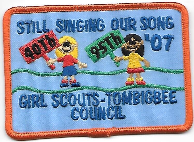 Tombigbee (GS) 40th anniversary/GSUSA 95th  council patch (AL)