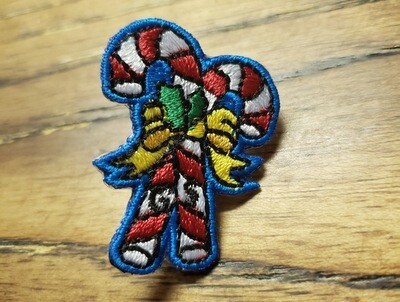 Candycane Patch Pin