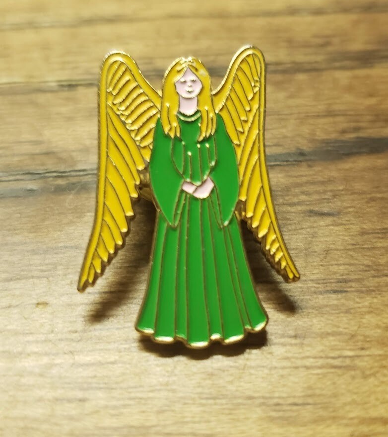 Green Angel fun pin (date unknown)